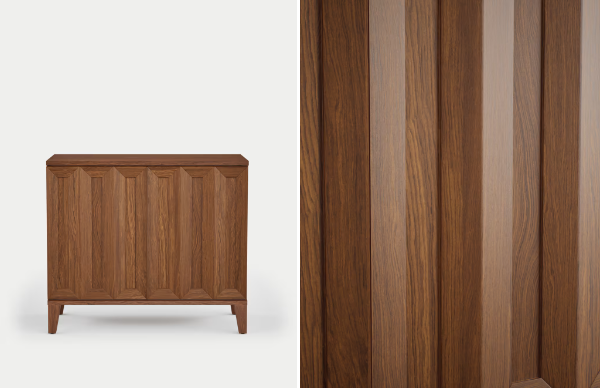 oak sideboard minimalist quiet luxury home